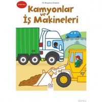 Çıkartmalı Boyama Kitabı- Kamyon ve İş Makineleri