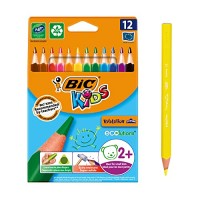 BIC Kids Evolution Üçgen Jumbo Kuru Boya Kalemi 12`li Kutu