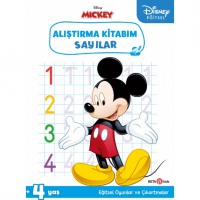 Disney Eğitsel Çıkartmalı Mickey Alıştırma Kitabım Sayılar