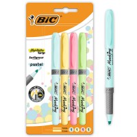 BİC MARKING HIGHLIGHTER GRIP PASTEL 4LÜ BLS 964859