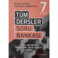 Tudem 7.Sınıf Tüm Dersler Beceri Temelli Soru Bankası