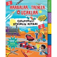 Arabalar, Trenler ve Uçaklar Çıkartmalı Etkinlik Kitabı 2