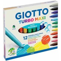 Giotto Turbo Maxi 12 Renk Keçeli Boya Kalemi