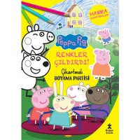 RENKLER ÇILDIRDI - PEPPA PIG ÇIKARTMALI BOYAMA PARTİSİ