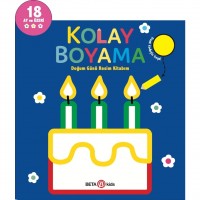 Kolay Boyama Doğum Günü Resim Kitabım