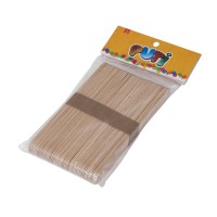 Puti Ahşap Büyük Dil Çubuğu Natural 50 Li