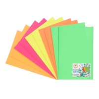 LİNO FOSFORLU KARTON 5 RENK 10`LU 20X30 cm. PAKET