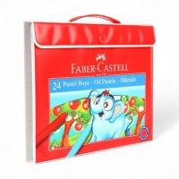 Faber-Castell Plastik Çantalı Pastel Boya 24 Renk ADET