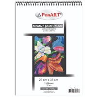 PONART CREATIVE PASTEL BLOK 180GR 25X35 15YP - PHM-10 162