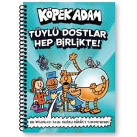 Köpek Adam Çizgili Defter-1 Tüylü Dostlar Hep Birlikte