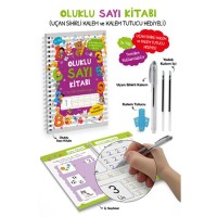 Oluklu Sayı Kitabı / Uçan Sihirli Kalem ve Kalem Tutucu Hediyeli - 3