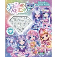 Nebulous Stars Etkinlik ve Boyama Kitabı - Mücevher Çıkartma Koleksiyonu - Poster Hediyeli