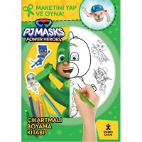 Pjmasks Power Heroes Çıkartmalı Boyama Kitabı Maketini Yap Ve Oyna