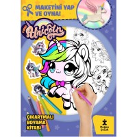 I Love Unıcorn Çıkartmalı Boyama Kitabı Maketini Yap Ve Oyna