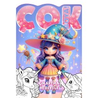 Çok Boya! Çıkartmalı Dev Boyama Kitabı-Sihir