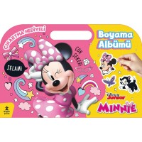 Minnie Çıkartma Hediyeli Boyama Albümü