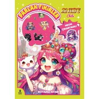 Anime Chibi Parlak Fikirler Neon Çıkartmalı Boyama Kitabı
