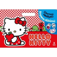 Hello Kitty Çıkartma Hediyeli Boyama Albümü