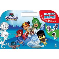 Pjmask Çıkartma Hediyeli Boyama Albümü