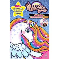 I Love Unicorn 100 Çıkartma Hediyeli Boyama Kitabı