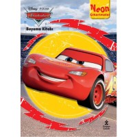 Disney Arabalar Neon Çıkartmalı Boyama Kitabı
