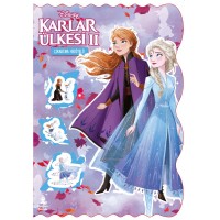Dısney Karlar Ülkesi Bol Bol Boya Bol Bol Yapıştır Boyama Kitabı