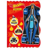Hot Wheels Bol Bol Boya Bol Bol Yapıştır Boyama Kitabı