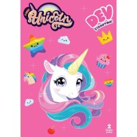 Unicorn Dev Çıkartmalı Boyama Kitabı