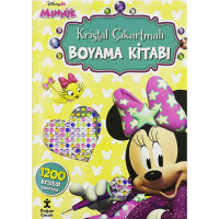 Disney Minnie Kristal Çıkartmalı Boyama Kitabı