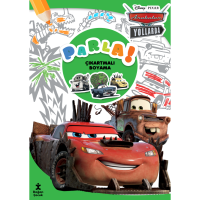 Disney Arabalar Parla Çıkartmalı Boyama Kitabı