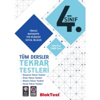 4.Sınıf Bloktest Tüm Dersler Tekrar Testleri