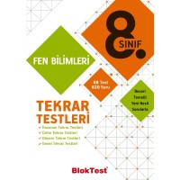 8.Sınıf Bloktest Fen Bilimleri Tekrar Testleri