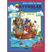 Hayvanlar Çıkartma Kitabım Akıllı Minik ile Obur Dizisi