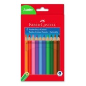 Faber-Castell Jumbo Boya Kalemi, 12 Renk 